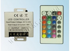 RGB-контроллер 36А RF 432Вт 12В (24 кнопки)